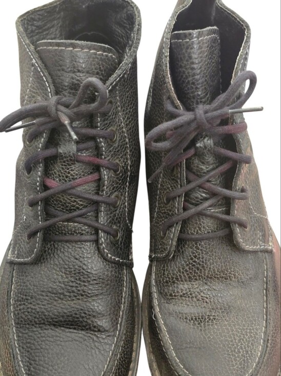 BED|STU Men\'s Black Pebbled Leather Chukka Boots Size 11 main image 6